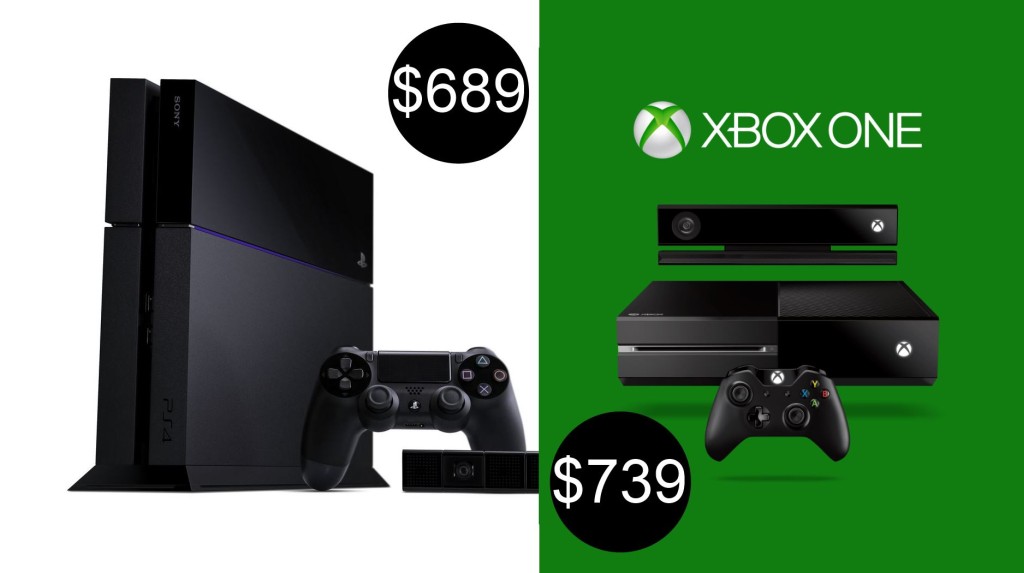 PS4 vs XboxOne price