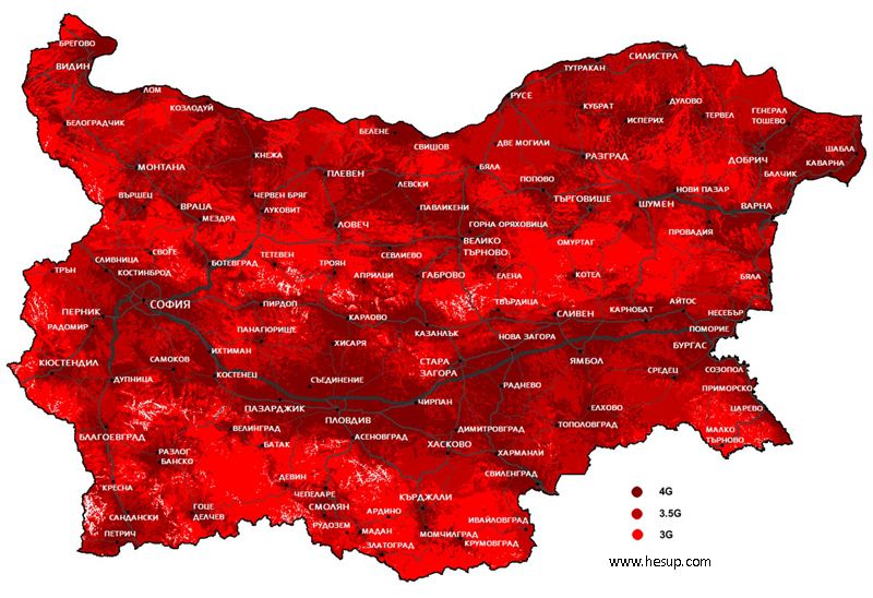 Mtel Bulgaria Karta 4G Pokritie